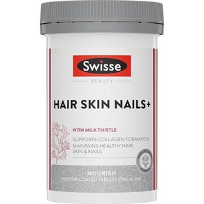 뉴질랜드 스위스 SWISSE HAIR SKIN NAILS 헤어 스킨 네일, 2개, 100정