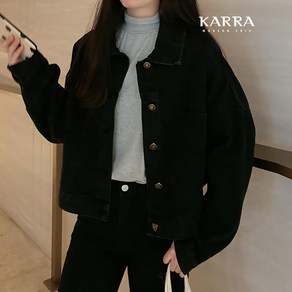 카라 KARRA 77까지 데일리블랙데님자켓 A4S0068