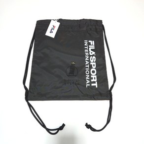 [백화점판매용] 휠라 학생가방 FILA 남여 다용도 신주머니 베이직 스트링백 블랙 FS3BCF5071X BLK, 000, BLK(블랙)