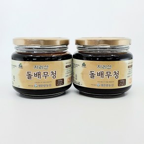 청운당농산 지리산 돌배무청 수제 무엿 무조청 배즙 무즙 농축액, 2개, 500g