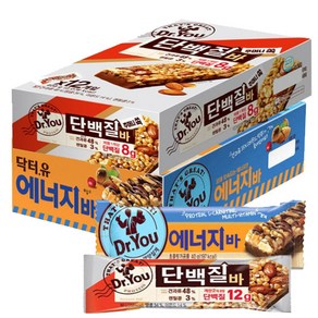 닥터유 에너지바40g(15개)+단백질바50g(12개), 1세트