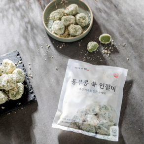 [경기도가떡] 한입 인절미 수제떡, 150g, 4개, 동부콩쑥