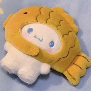 붕어빵 잉어빵 물고기 대형 애착 인형 키링 굿즈 산리오 시나모롤 카와이 봉제 타이야키 귀여운 만화 친구 생일 선물 분리형 14cm, [01] Cinnamooll, 1개