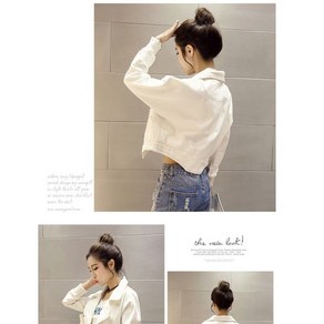 SAMARA 데님 면자켓 라이더스타일 재킷 청카바
