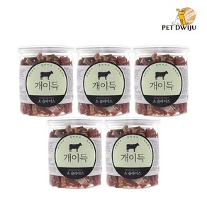 개이득 반려견 간식 200g, 소슬라이스맛, 5개