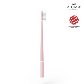 [PIUMA] 이태리 수입 피우마 치석제거 칫솔, 베이비핑크, 1개, 1개입