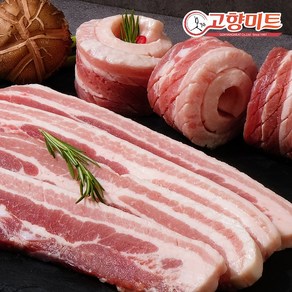 예전가격 양쪽칼집 벌집삼겹살500g*4팩 총 2kg내외 온가족 바베큐파티, 4개, 500g