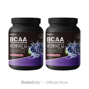 쉐이크베이비 BCAA 아미노산 L 글루타민 포도맛, 400g, 2개