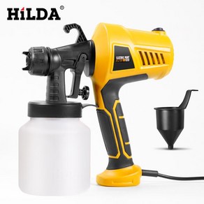 HILDA 전기 페인트스프레이건 500W 분사 분무기, 1개