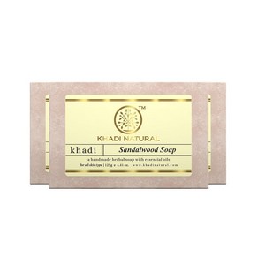 KHADI NATURAL 바질 스크럽 비누 125g 2팩