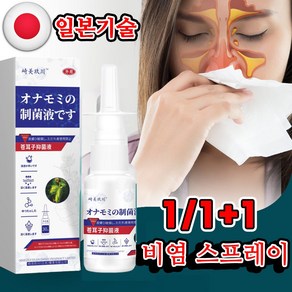 일본기술 비염 치료 스프레이 코막힘 알레르기 비염 연고 포장증정, 1개, 30ml