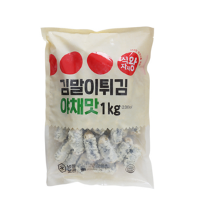 푸디스트 식자재왕 김말이튀김 야채맛, 1kg, 4개