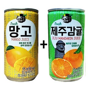 참맑은 망고 175ml(30캔) + 참맑은 제주감귤 175ml(30캔), 60개, 175ml