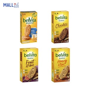 벨비타 Belvita 아침식사대용 통밀 비스킷 300g 4종 (밀크/초코/허니너츠/과일섬유) 호주직배송, 초코, 1개