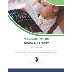 (영문도서) NWEA Map Test Preparation - Grade 5 Language Paperback