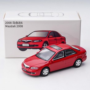 JKM 1/64 MZD 6 합금 모델 자동차 2008 금속 다이캐스트 클래식 JDM 스타일 1:64 레이싱 카 차량 취미, 02=Silve, 1개