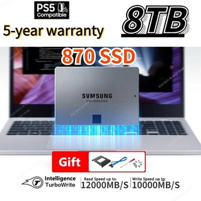 데스크탑 PC 노트북용 내장 HDD 솔리드 스테이트 2023 M.2 870 EVO 990 PRO Sata3 SSD 하드 2.5 인치, 없음, 1.1TB