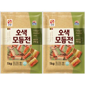 사조오양 오색모듬전 1kg +1kg, 2개