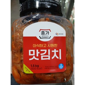 종가집 맛김치 1.5kg(아이스박스 포장) 포기김치, 1.5kg, 1개