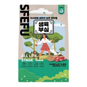 스페푸 생육부심 소고기&황태 / 댕댕이 소프트반습식사료, 1개, 1kg