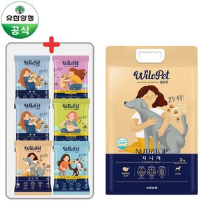 유한양행 윌로펫 강아지 사료 뉴트리탑 시니어 3kg + 샘플 30g, 닭, 1개