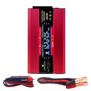 자동차 전원 인버터 수정 사인파 DC 12V AC 220V 변압기 EU 소켓 변환기 충전기 어댑터, 800W, 1개, 01 800W