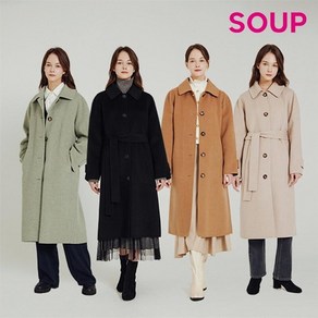 SOUP 캐시 혼방 롱 코트 SZWHCV1 12