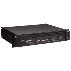 Gemini GPA-6000 5000W Pofessional DJ Powe Amplifie, 1개, 22x15x8 inches