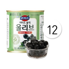 리치스 블랙올리브홀200g 12개, 200g