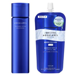 AQUALABEL 아쿠아라벨 미용액급 브라이트닝 화장수 170ml + 아쿠아라벨 미용액급 브라이트닝 화장수 리필용 150ml, 1세트