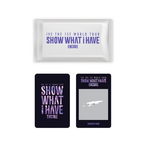 아이브 월드투어 앙코르 포토카드 팩 IVE SHOW WHAT I HAVE ENCORE PHOTOCARD PACK, 포카팩 2개