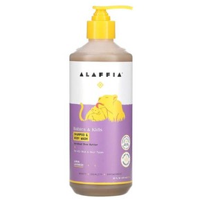 Alaffia Babies & Kids Shampoo & Body Wash Lemon Lavende 16 fl oz (473 ml), 1개, 473ml