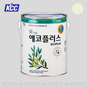 KCC페인트 숲으로 에코플러스 K 친환경 수성 실내인테리어 (베스트 4종 컬러), 1개, 3.78L, 소프트아이보리