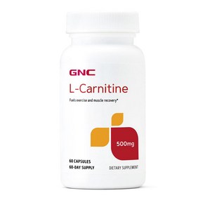 GNC L-카르니틴 500mg 캡슐, 60개입, 1개, 60정