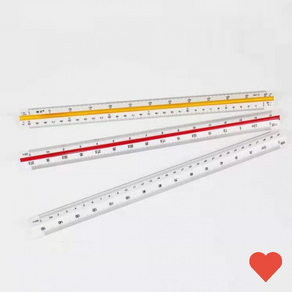 제도용자 저배율 도면 삼각 스케일 자 30cm, 상세페이지 참조, 1개