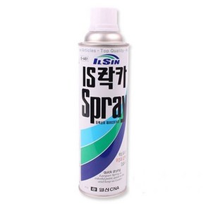 일신 페인트 락카 스프레이 420ml, 은색