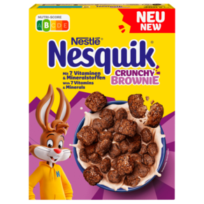 네스퀵 Nesquik 초코 시리얼 크런치 브라우니, 1개, 300g