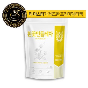 Geatea 흰꽃민들레차, 1개, 50개입, 1g