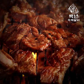 백년수제갈비 수제 양념돼지갈비 1Kg(4인분), 1개, 1kg