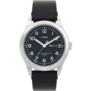 타이맥스 남성용 Watebuy 트래디셔널 39mm 시계 스테인리스 스틸블랙스테인리스 스틸화이트 전통적