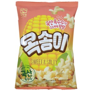 옥송이 50gX5개 우리밀과자 옥수수과자 팝콘, 50g, 5개