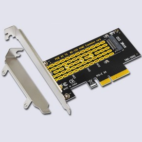 PCIE to NVME SSD 어댑터 PCIe 4.0 X4 M.2 M 키 확장 카드 라이저 로우 브래킷 포함 2230 2242 2260 2280 M2, 1개