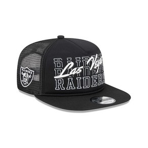 New Era 블랙 프라이데이 남성용 Las Vegas Raiders 인스턴트 리플레이 9FIFTY 스냅백 모자