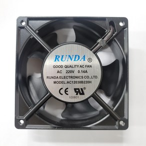 AC FAN 120mm x 38T 쿨링팬 (냉각팬) AC12038B220H-TAP