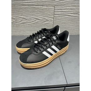 S마켓 NC고잔 ADIDAS 아디다스 VL COURT BOLD (IH3081) 아디다스 트렌디한 레더 블랙 굽 높은 스니커즈 만점 여성 스니커즈!