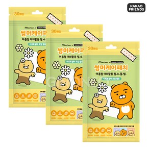 카카오프렌즈 썸머케어패치 (라이언&춘식이) 30pcs x 3개, 7.2g