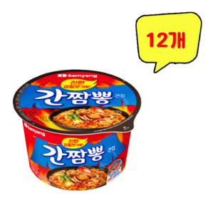 삼양식품 간짬뽕 큰컵 105g, 12개