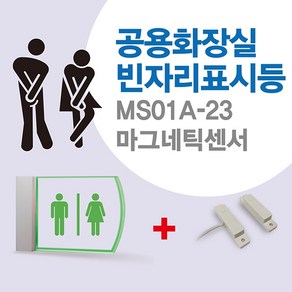 센서쟁이 MS01A-23 남여공용화장실(빈자리)표시등+마그네틱센서