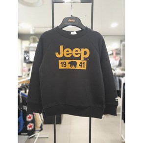 [지프키즈] JEEP 박스 1941 맨투맨 블랙 KK3TSU891