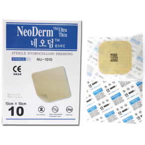 네오덤 울트라 씬 습윤밴드 NeoDem Ulta thin 에버레이드 10cmx10cm 팩/10장, 10개